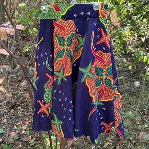African Print Skirt in Nice Bright Colours. No Labels